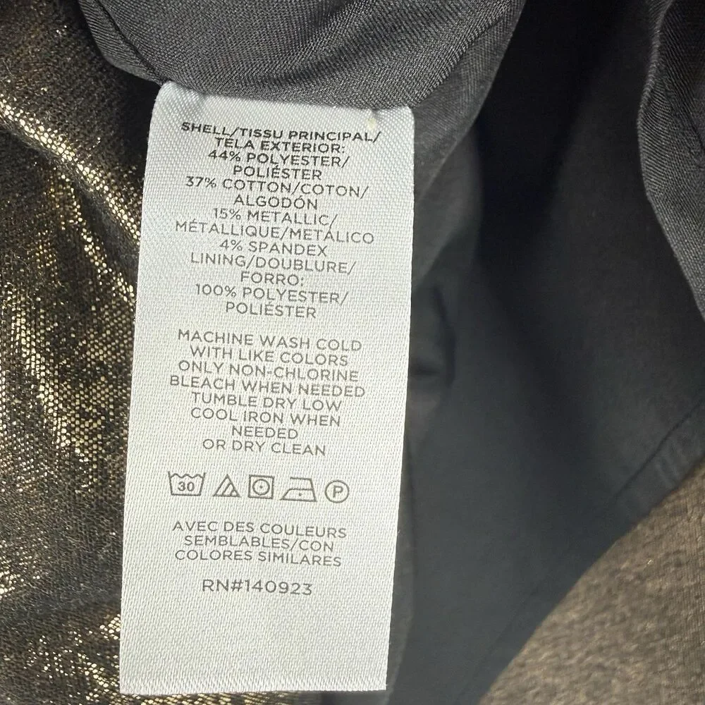NWOT WOMENS ANN TAYLOR LOFT SIZE 16 BRONZE METALLIC SKIRT LINED